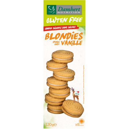 Damhert blondies zonder toegevoegde suiker