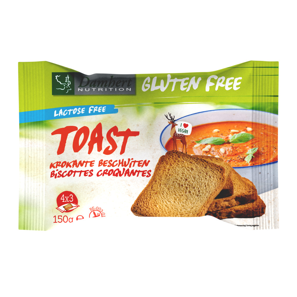 Damhert Toast Gluten- en Lactosevrij