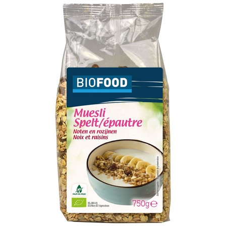 Biofood Spelt Muesli Noten-Rozijnen