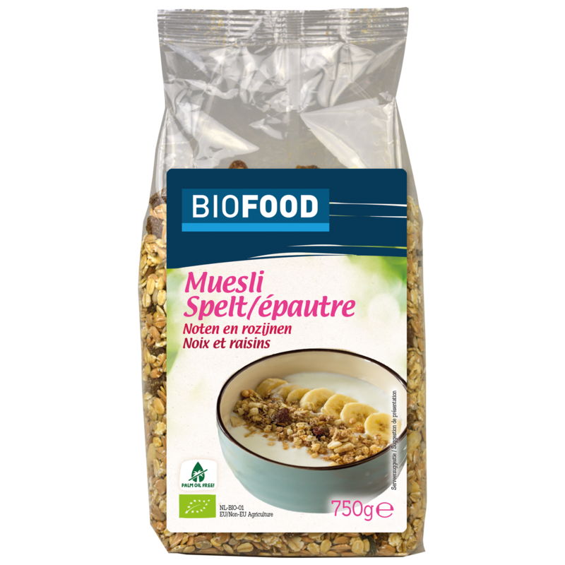 Biofood Spelt Muesli Noten-Rozijnen