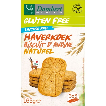 Damhert Haverkoek naturel  glutenvrij