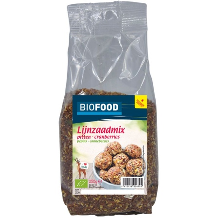 Biofood Lijnzaadmix Pitten - Cranberries