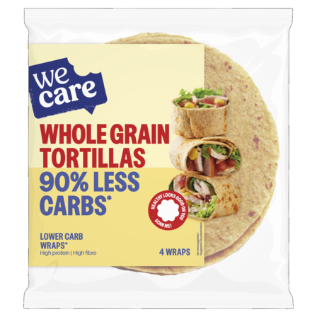 WeCare Tortillas Whole Grain less carbs