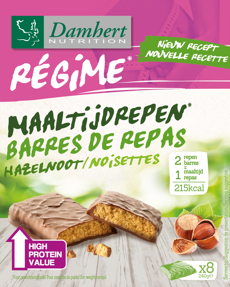 Damhert Regime maaltijdreep hazelnoot