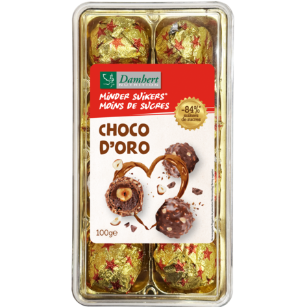 Damhert Choco D'Oro minder suikers