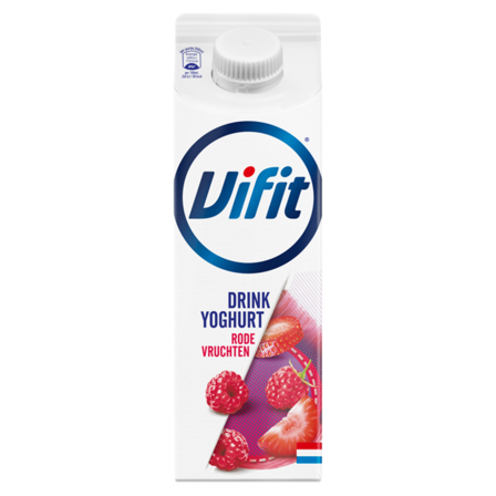 Vifit drinkyoghurt rode vrucht 500 ml 