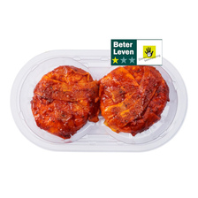 Kipburger met spek