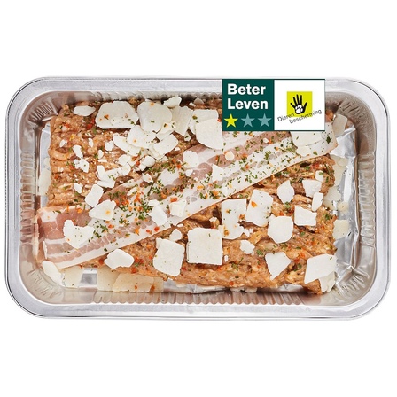 Kipgehaktschotel spek parmezaan