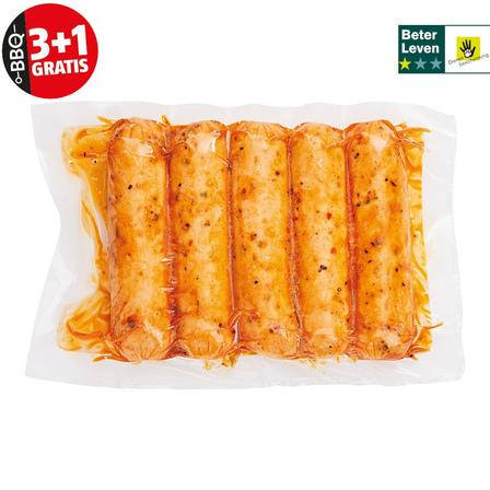 Kip BBQ worsten piri piri 5 stuks