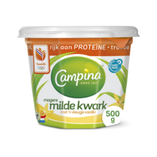 Campina magere kwark met een vleugje vanille 500gr