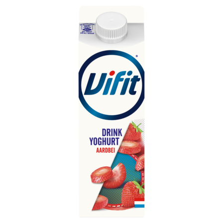 Vifit drinkyoghurt aardbei 500 ml