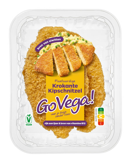 GoVega Vegan  Krokante Kipschnitzel