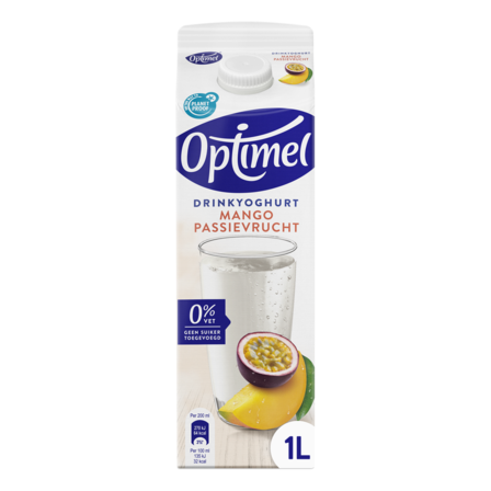 Optimel Drinkyoghurt mango passievrucht 0% vet 1 x 1 L