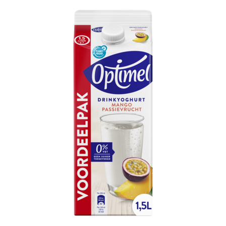 Optimel Drinkyoghurt mango passievrucht 0% vet 
