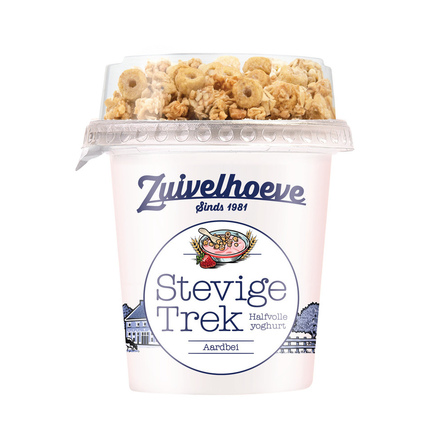 Zuivelhoeve stevige trek aardbei