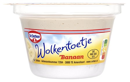 Dr. Oetker wolkentoetje  banaan