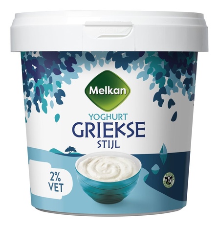 Melkan Griekse stijl yoghurtl 2%