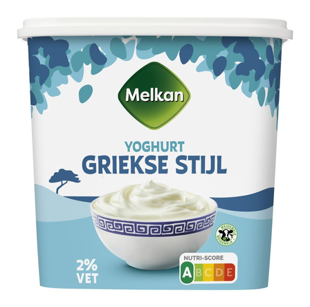 Melkan Griekse stijl yoghurtl 2%