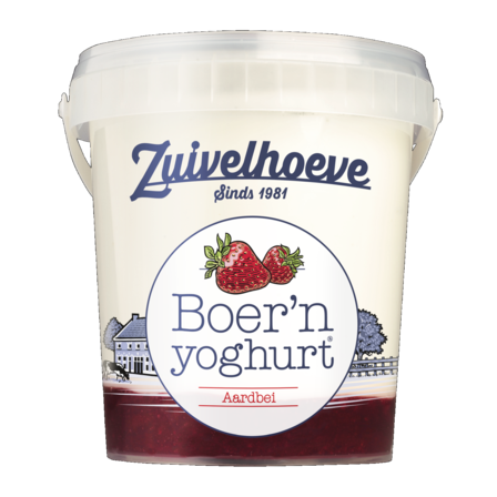 Zuivelhoeve Boer'n yoghurt Aardbei