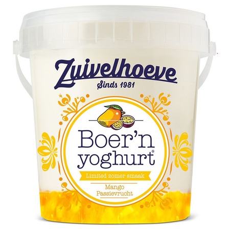 Zuivelhoeve Boer'n yoghurt mango passievrucht