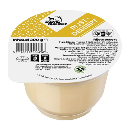 Zuivelmeester Rijstdessert