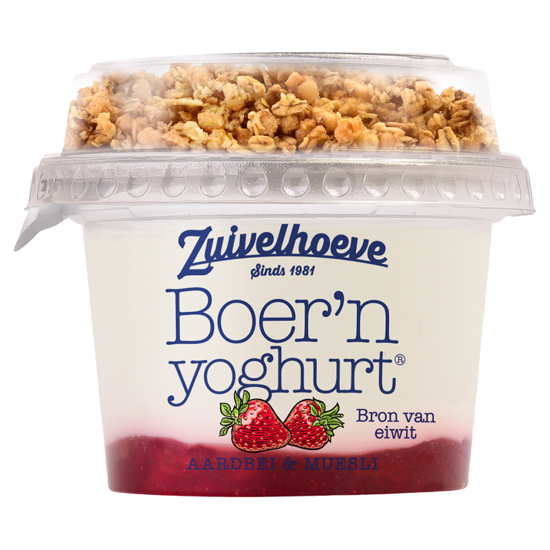 Zuivelhoeve Boer'n muesli aardbei