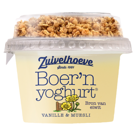 Zuivelhoeve Boer'n Yoghurt® Vanille & Muesli 170 g