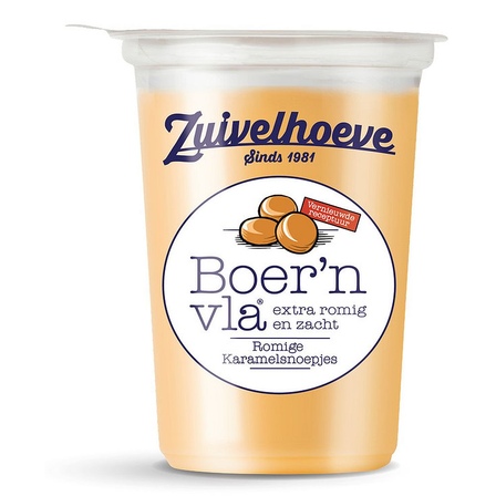 Zuivelhoeve Boer'n vla romige karamelsnoepjes