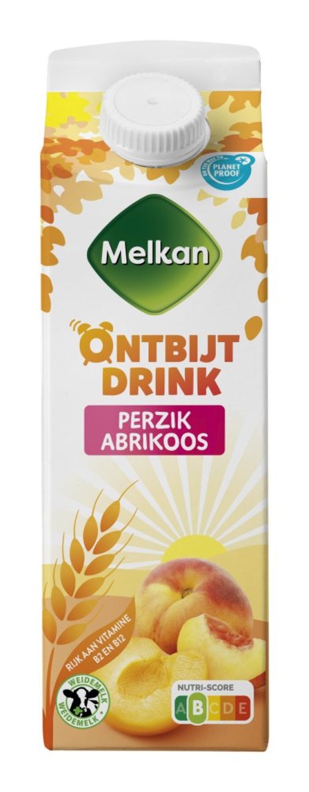 Melkan Ontbijtdrink Perzik Abrikoos 500 ml