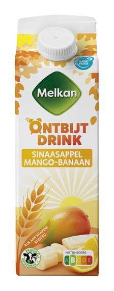 Melkan Ontbijtdrink Sinaasappel Mango-Banaan 500 ml