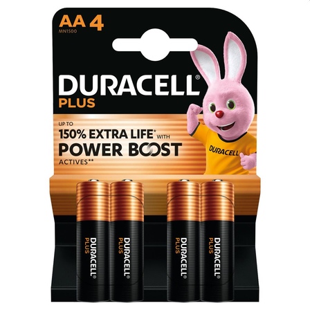 Duracell Plus AA-alkalinebatterijen