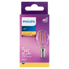 Philips LED Lamp Warm White 2W E14