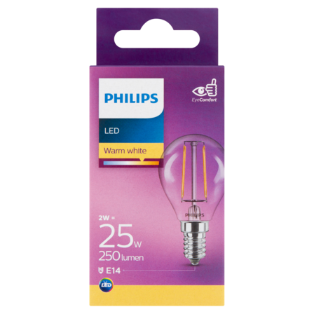 Philips LED Lamp Warm White 2W E14