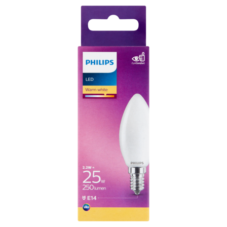 Philips LED Lamp Warm White 2.2W E14