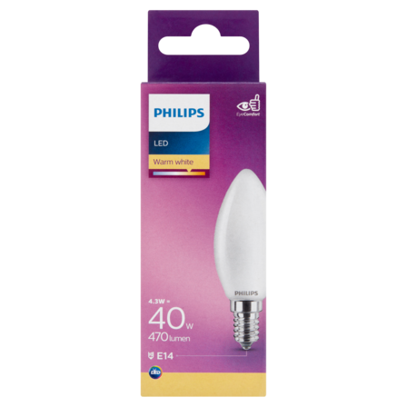 Philips LED Warm White 4.3W E14