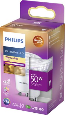 Philips Led Spot Dimbaar  50W GU10