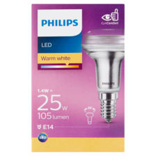 Philips LED Lamp Warm White 1.4W E14