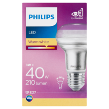 Philips LED Lamp Warm White 3W E27