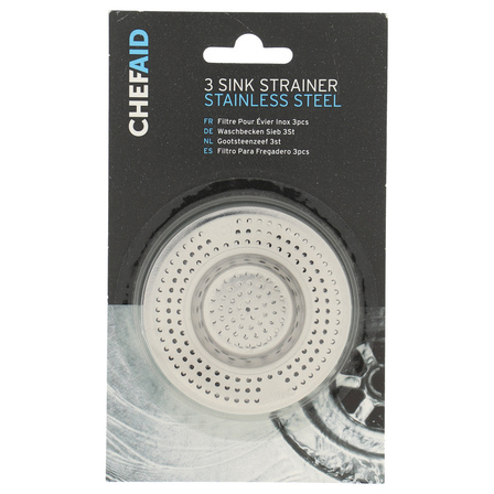 Chef Aid Gootsteenzeef RVS