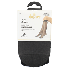 DuParc Kniekous Lycra 20d zwart OS