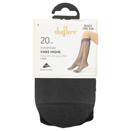 DuParc Kniekous Lycra 20d zwart OS