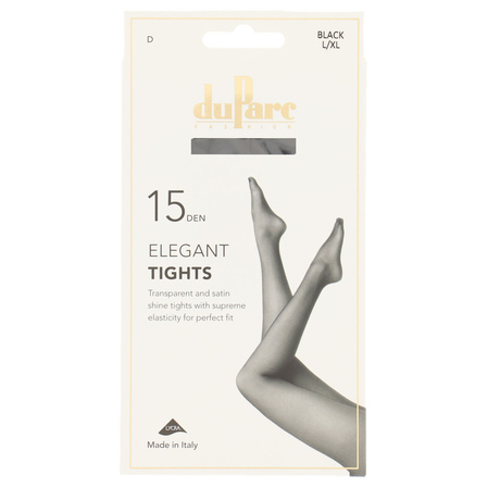 DuParc Panty Lycra 15DEN Satijn zwart L/XL