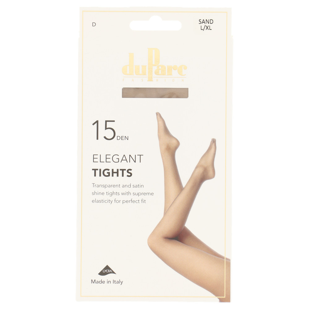 Panty Lycra 15DEN Satijn sand L/XL