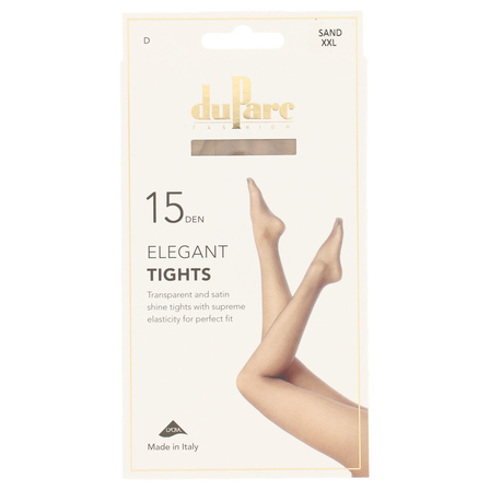 DuParc Panty Lycra 15DEN Satijn sand XXL