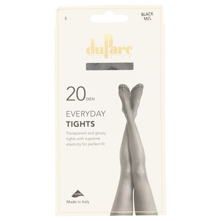 DuParc Panty Lycra 20d Glans zwart M-L