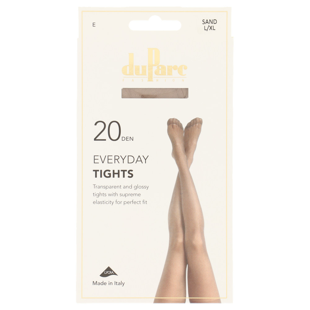 Panty Lycra 20d Glans sand L-XL