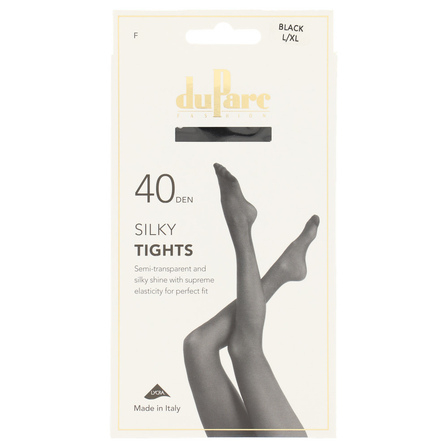 DuParc Panties Lycra 40d Zijdeglans zwart L-XL