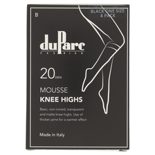 DuParc Kniekous  Basic Mousse 20d zwart