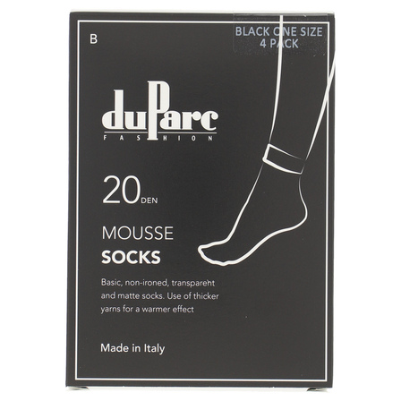 DuParc Sok  Mousse 20d zwart
