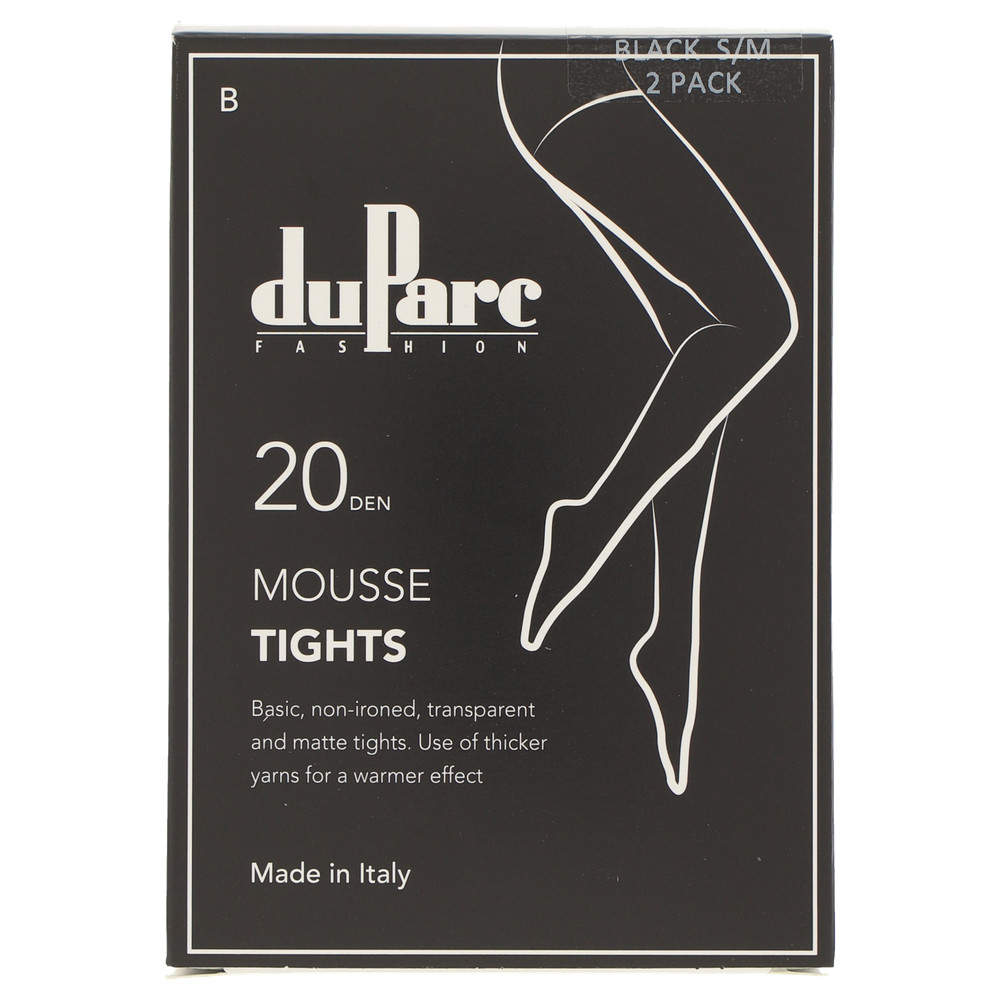 Panty Basic Mousse 20d zwart S-M
